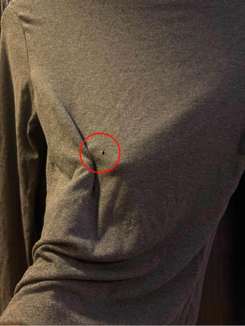 Commense Heather Gray Button-Front (damage see photos) - Picture 4 of 6